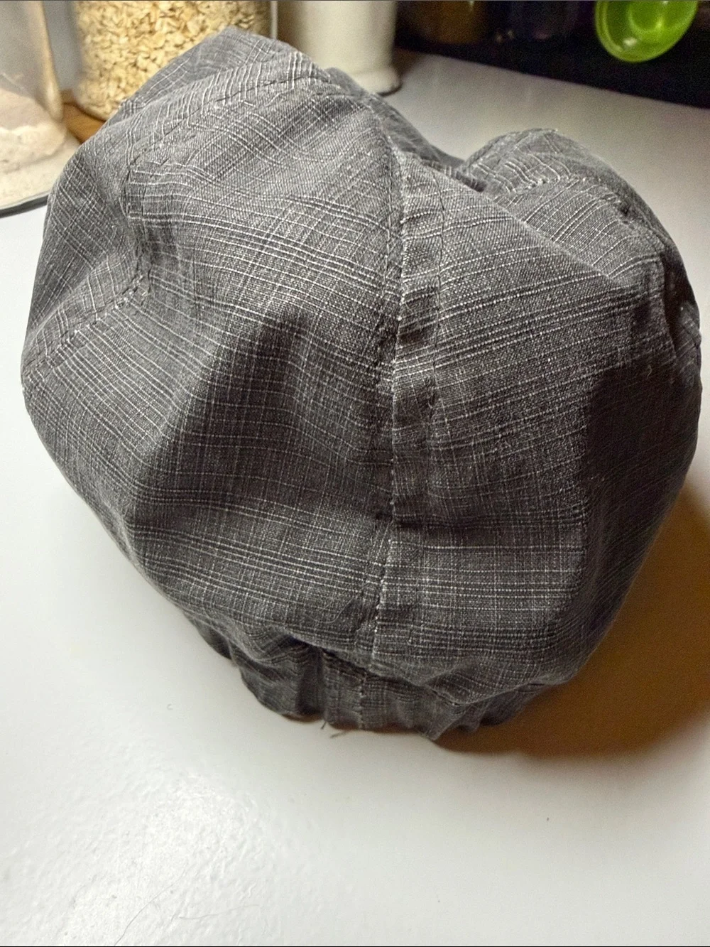 Gray Braided Newsboy Cap